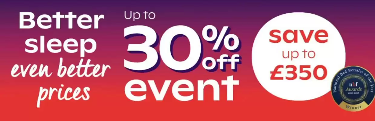 Bensons for Beds leaflet (valid until 7-01)