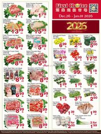 First Choice Supermarket flyer week 52 Page 1