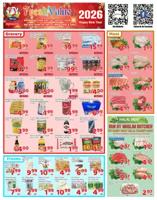 Fresh Value flyer (valid until 1-01)