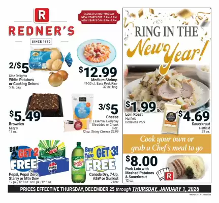 Redner's Warehouse weekly ad (valid until 1-01)