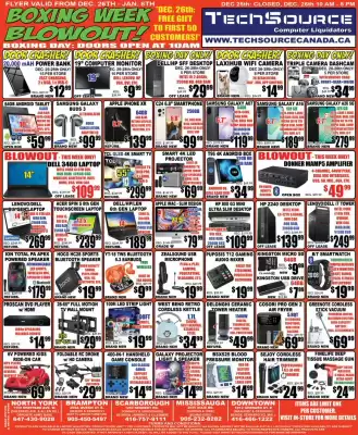 TechSource flyer (valid until 8-01)