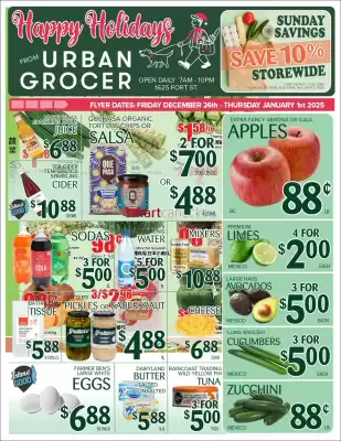 Urban Grocer flyer (valid until 1-01)