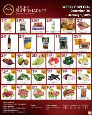 Lucky Supermarket flyer (valid until 1-01)