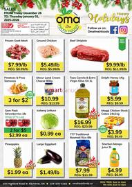 Oma Fresh Foods flyer week 52 Page 1
