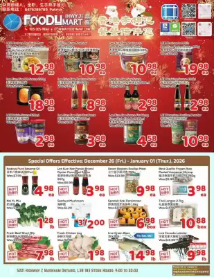 Foody Mart flyer (valid until 1-01)