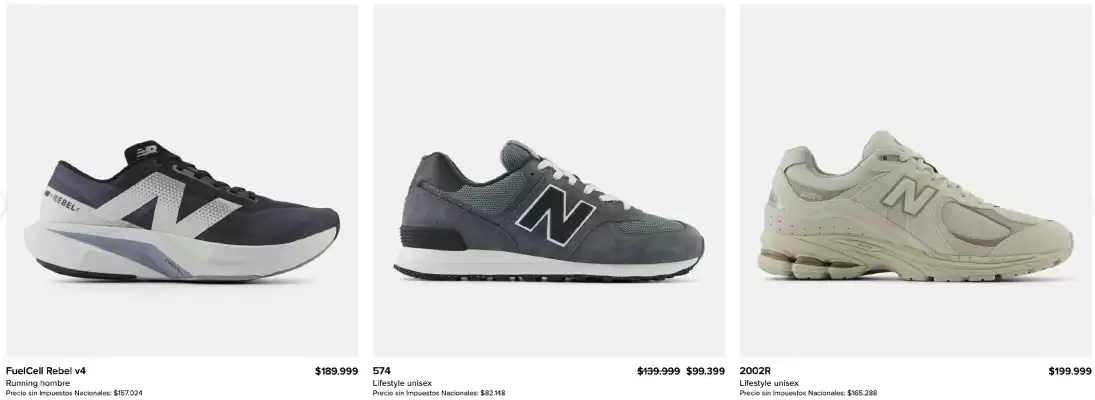 Catálogo New Balance (válido hasta 31-12)