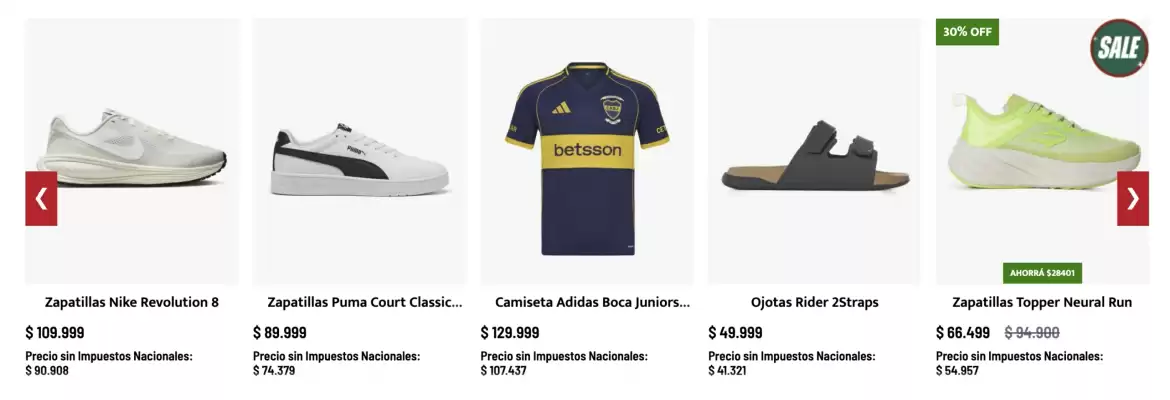 Catálogo Open Sports (válido hasta 31-12)