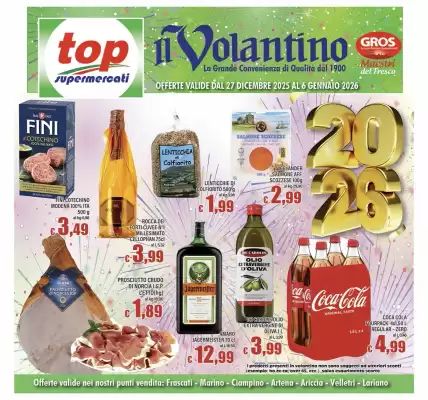 Volantino Top Supermercati (valido fino al 6-01)