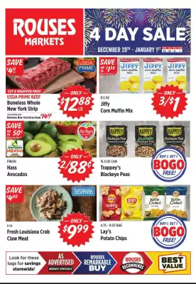 Rouses weekly ad (valid until 1-01)
