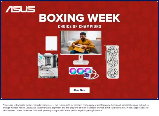 Canada Computers flyer (valid until 1-01)