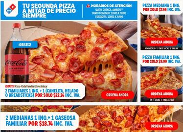 Catálogo Domino's Pizza Página 1