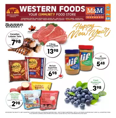 Western Foods flyer (valid until 1-01)