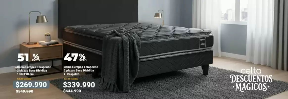 Catálogo Colchones Celta (válido hasta 31-12)
