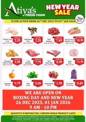 Atiya's Fresh Farm flyer (valid until 1-01)