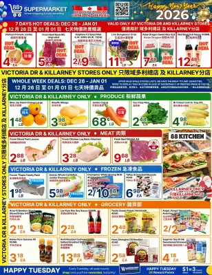 88 Supermarket flyer (valid until 1-01)