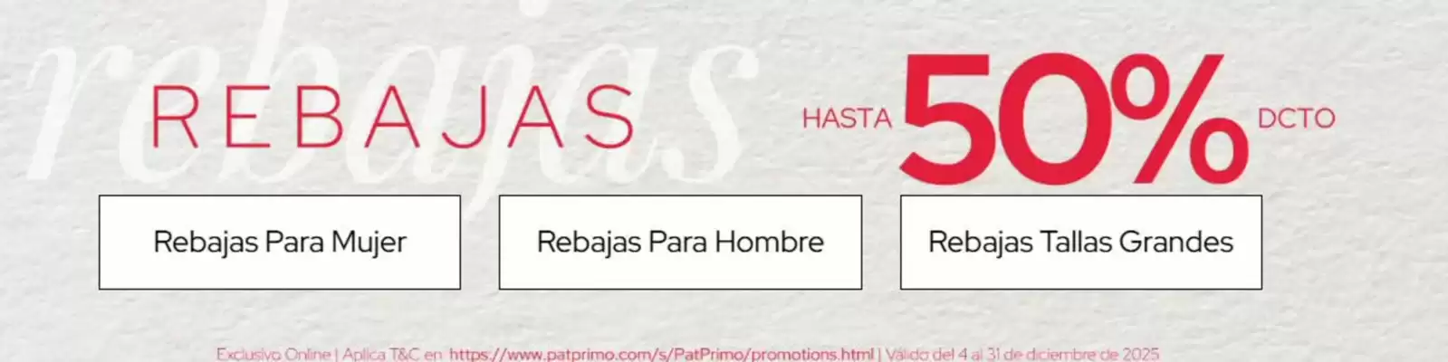 Catálogo Pat Primo (válido hasta 31-12)