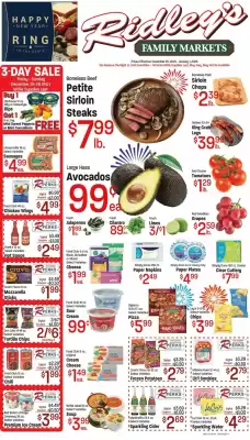 Ridley's Family Markets weekly ad (valid until 1-01)