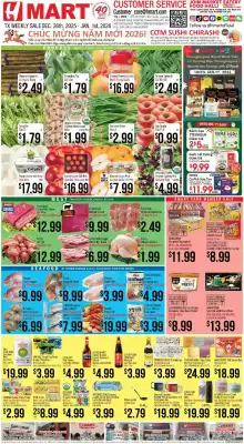 Hmart weekly ad (valid until 1-01)