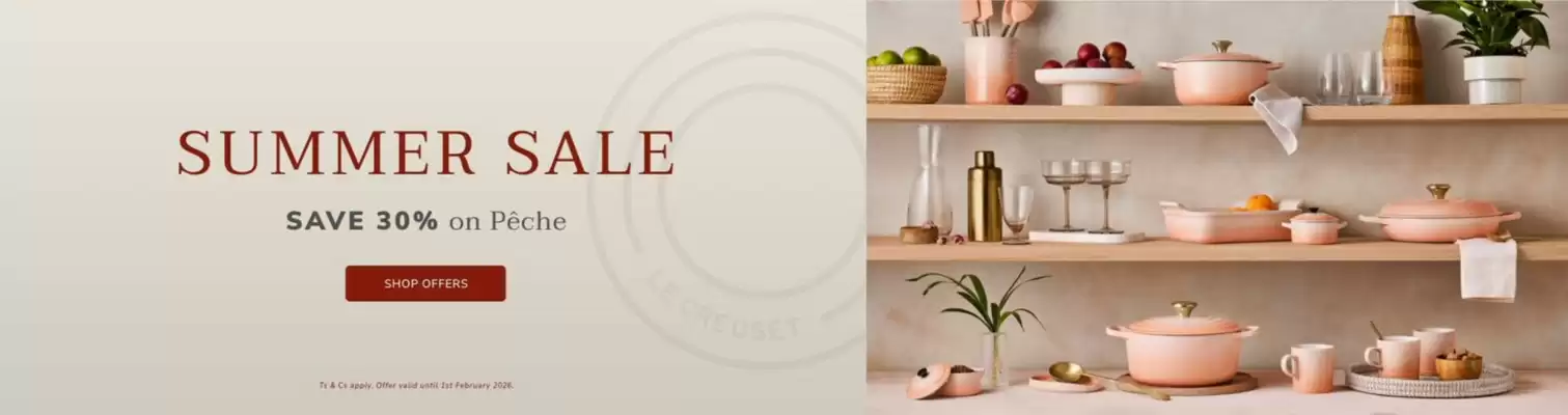 Le Creuset catalogue (valid until 1-02)