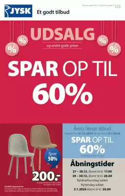 JYSK tilbudsavis (gælder indtil 15-01)