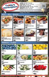 Crosby's Marketplace weekly ad Page 1