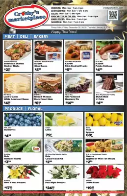 Crosby's Marketplace weekly ad (valid until 8-01)
