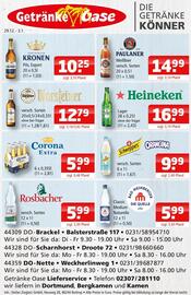 Getränke Oase Prospekt woche 1 Seite 1