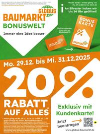 Globus Baumarkt Prospekt woche 1 Seite 1