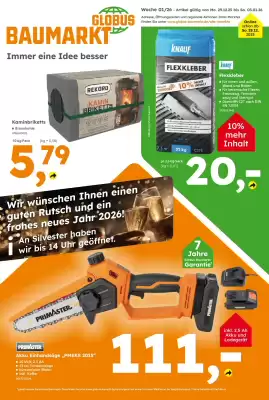 Globus Baumarkt Prospekt (gültig bis 4-01)