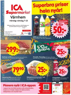 ICA Supermarket reklamblad (giltig till och med 5-01)