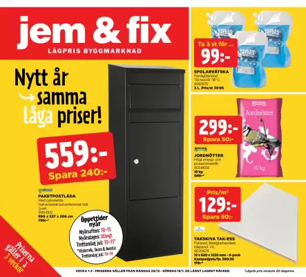 Jem&Fix reklamblad