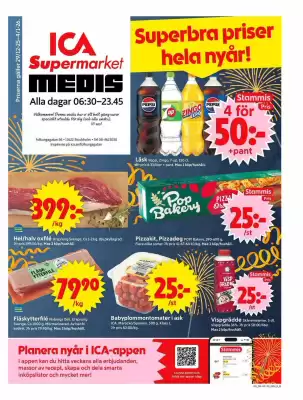 ICA Supermarket reklamblad (giltig till och med 4-01)