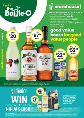 The Bottle O catalogue (valid until 25-01)