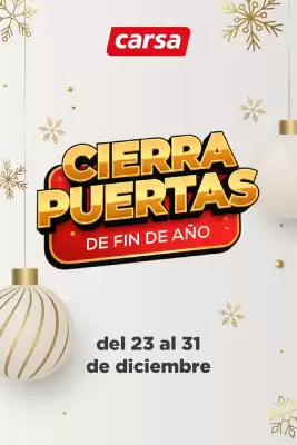 Catálogo Carsa (válido hasta 31-12)