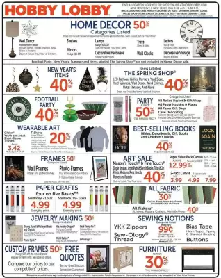 Hobby Lobby weekly ad (valid until 3-01)