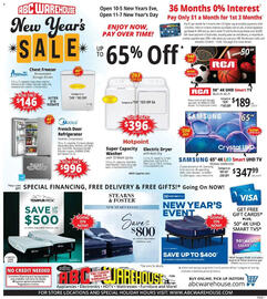 ABC Warehouse weekly ad week 1 Page 1
