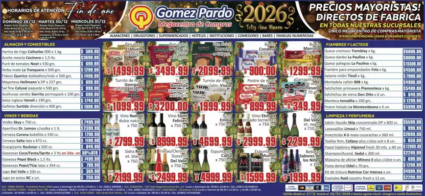 Catálogo Gomez Pardo (válido hasta 2-01)