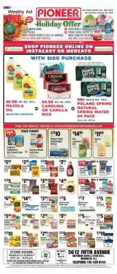 Pioneer Supermarkets weekly ad (valid until 3-01)