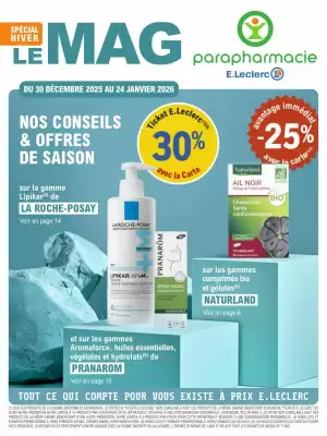 Catalogue E.Leclerc Parapharmacie (valable jusqu'au 24-01)