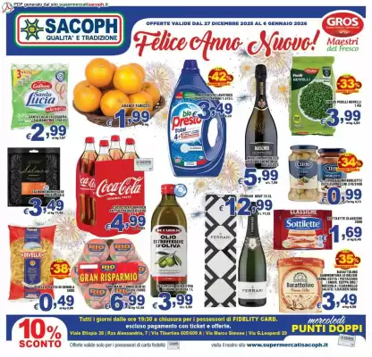 Volantino Sacoph (valido fino al 6-01)
