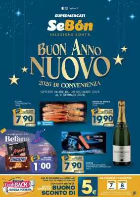 Volantino SeBón Supermercati (valido fino al 6-01)