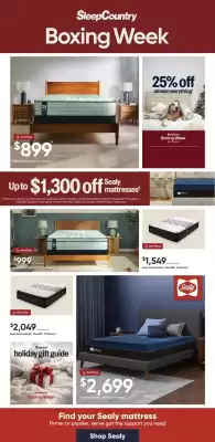 Sleep Country flyer (valid until 6-01)