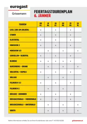 Eurogast Grissemann Flugblatt (gültig bis 10-01)