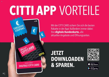 CITTI Markt Prospekt Seite 22