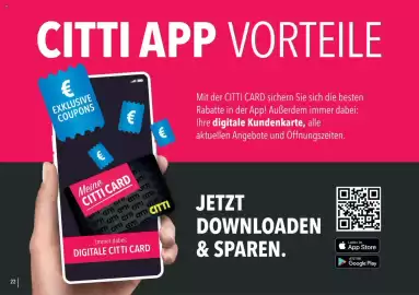 CITTI Markt Prospekt Seite 22