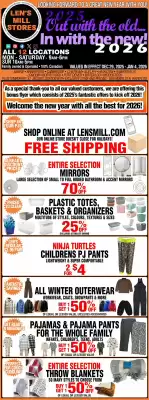 Len's Mill Stores flyer (valid until 2-01)