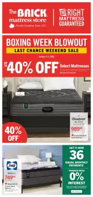 The Brick flyer (valid until 13-01)