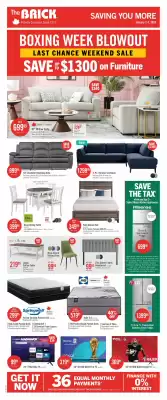 The Brick flyer (valid until 13-01)