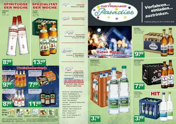 Getränkeparadies Gefromm Prospekt (gültig bis 3-01)