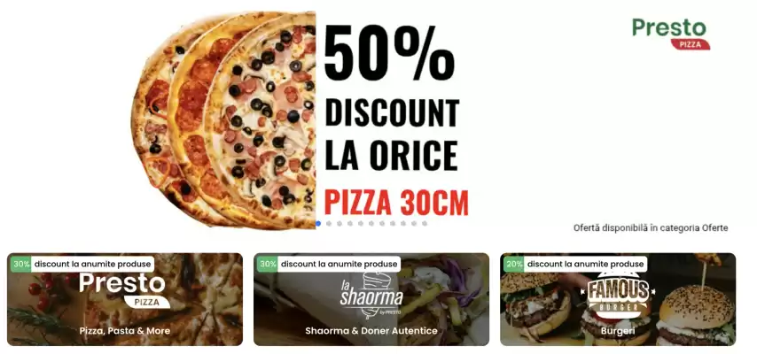 Catalog Presto Pizza (valid până la 5-01)